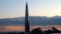 Skyscraper, sunset, city Ã¢â¬â¹Ã¢â¬â¹landscape, business center